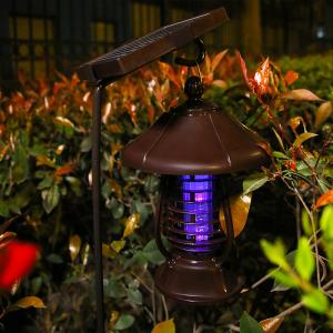 Quality Solar Powered Led Light Pest Bug Zapper Insect Mosquito Killer Lamp Garden Lawn for sale