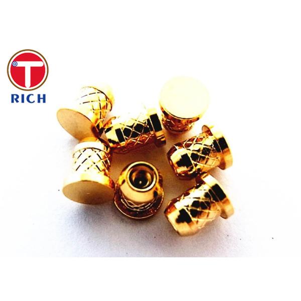 Micro Machining Brass Electrical Parts CNC Brass Parts Electroplating Barrel Plating Processing