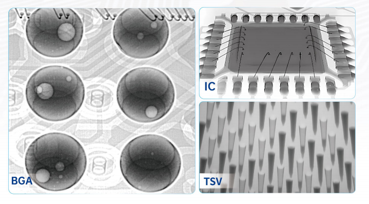 High Resolution Defect Detection Reliable IC Internal Inspection PCBA IC X-ray AX9600 Unicomp