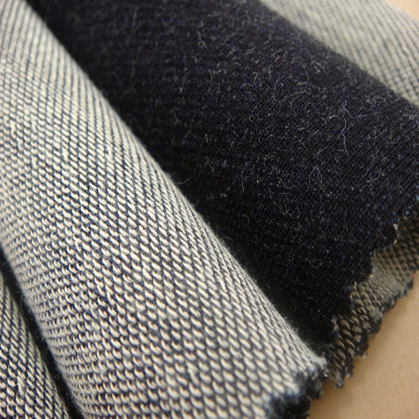 indigo denim for winter knitted jeans