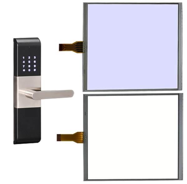 Film Glass ITO Touch Panel Digital Resistive Bright Scratch Resistant 3.8''