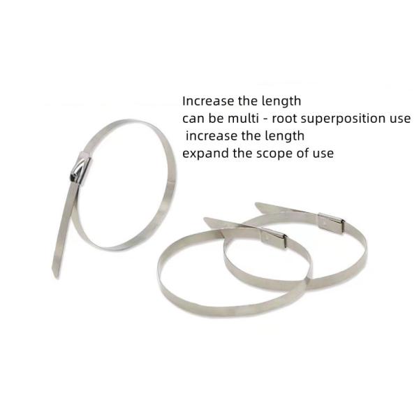 350mm Metal Zip Stainless Cable Tie Binding Wire