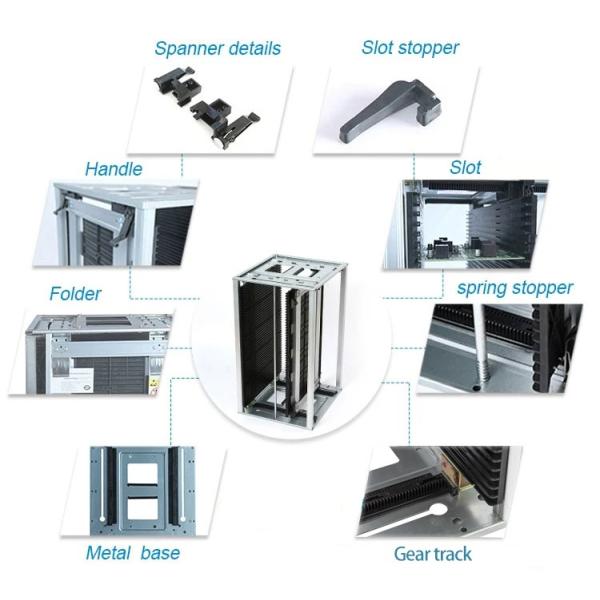 High Temperature Resistance ESD PCB Magazine Rack SMT PCB