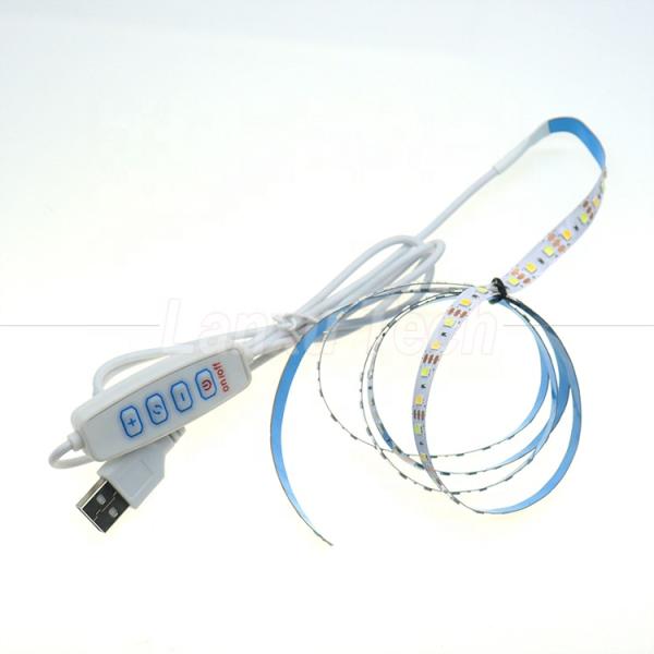 5V Output Stepless Dimming ON OFF Switch USB Dimmer Cable for LED Light Strip Lamp