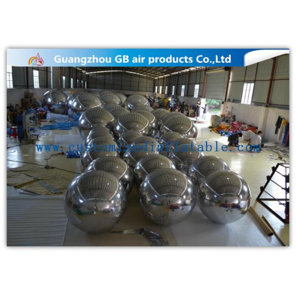 Reflective Round Mirror Balls Christmas Inflatable Decorations For Party / Stage