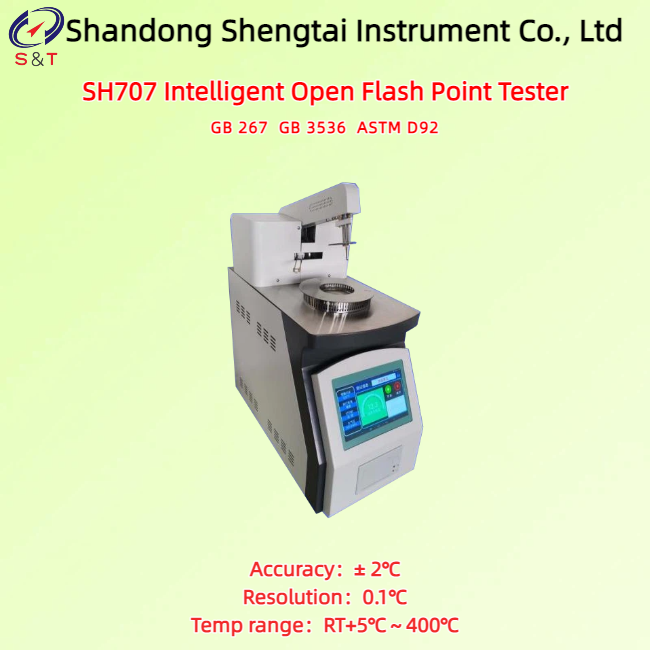 Intelligent Open Flash Point Analyzer RT+5℃~400℃ Android System Data Capacity 1G ASTM D92