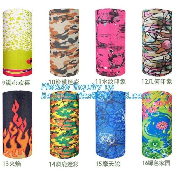 custom colorful seamless multifunctional bandana,Bespoke multifunctional seamless tube sun protection face mask scarf ba