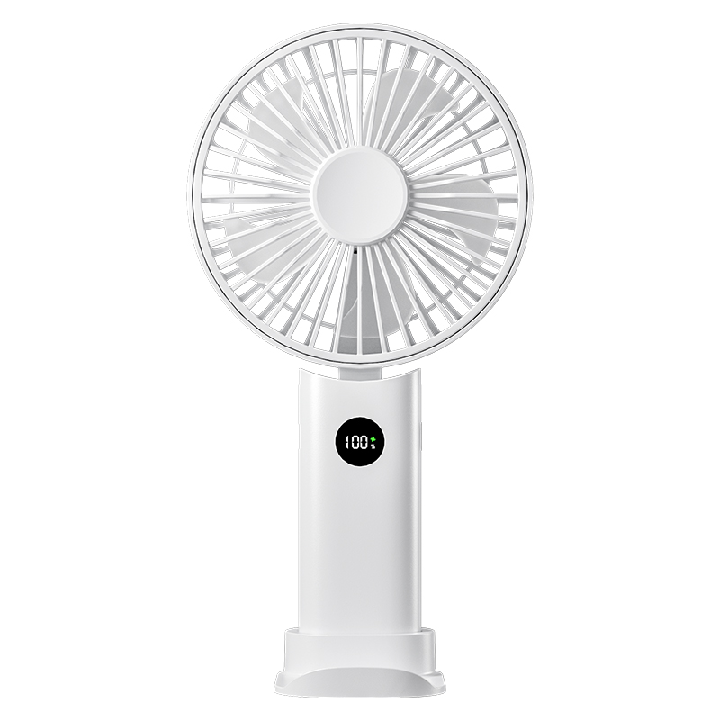 Handheld Fan with 2400mAh Battery Customizable Capacity/Logo/Packaging Handheld/Neck/Desk with Base & Lanyard