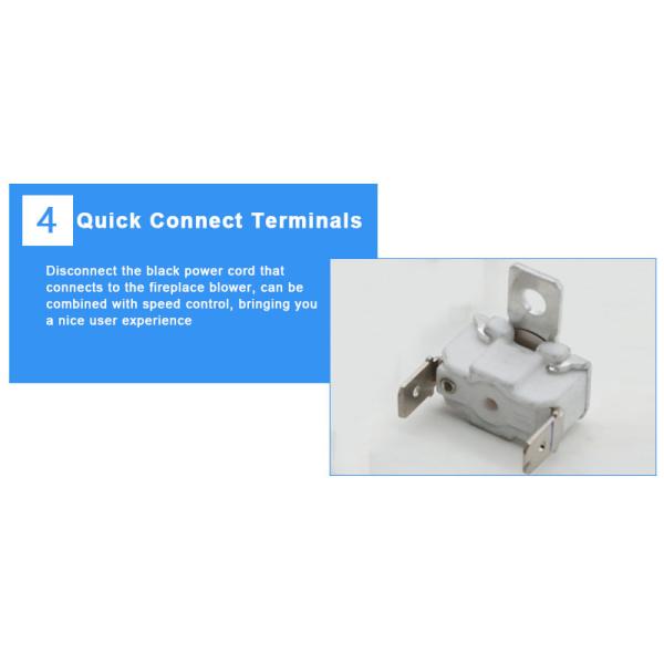 Thermal Overload Protector KSD309-A Normal Close Square Ceramic Bimetal Thermostat 10A 280C