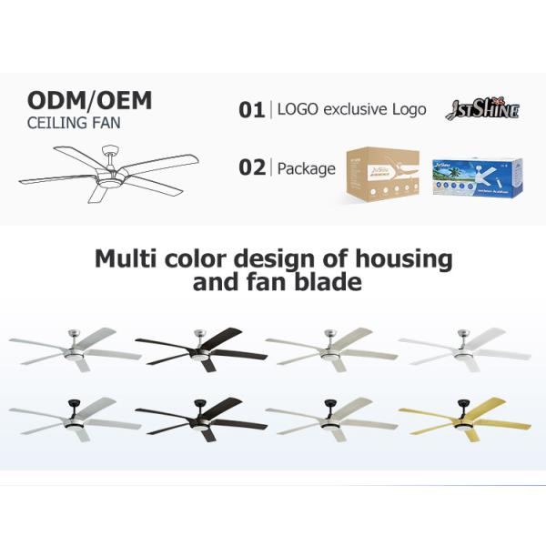 Smart Control LED Ceiling Fan with Reversible Motor and DC LED Lighting CE Certified