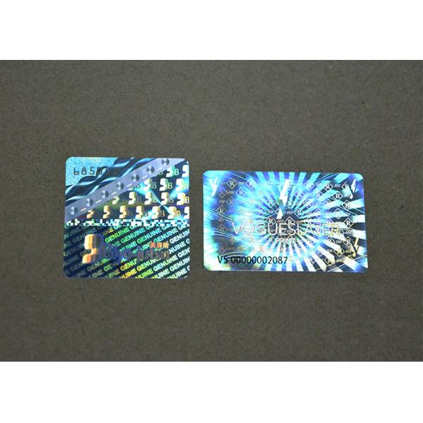 Hot Stamping Foil Holographic Security Stickers For Electronic Packages
