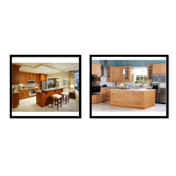 Custom Design Solid Wood Royal Kitchen Cabinets For Apartment