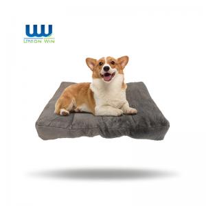 Quality Deluxe Plush Dog Crate Bed Anti Slip Bottom Pet Sleeping Mattress for sale