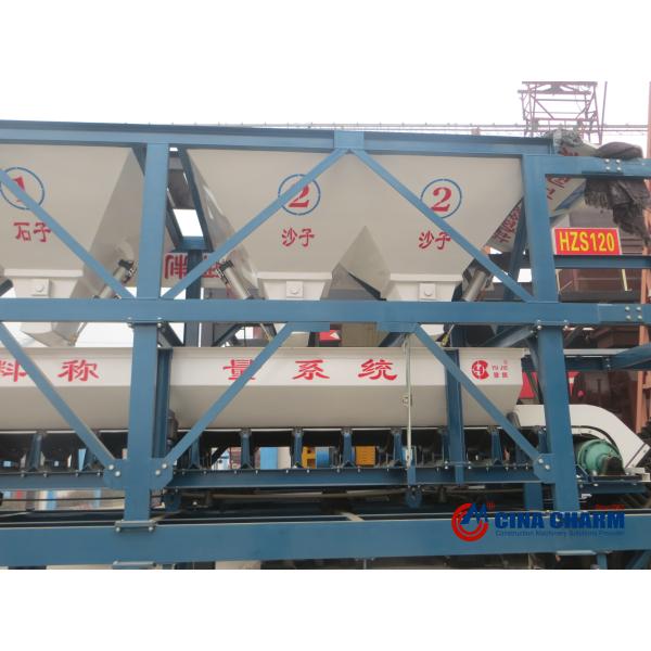Concrete Batch Mix Plant , Cement Batching Plant For Construction Machinery