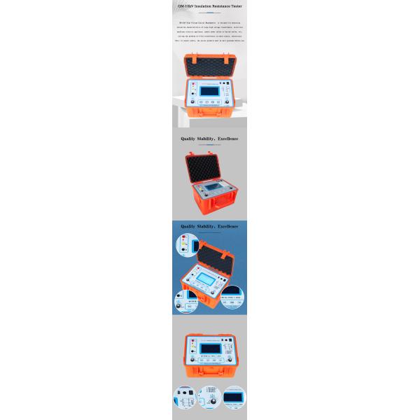 Adjustable 10kV High Voltage Digital Megohmmeter Insulation Resistance Tester