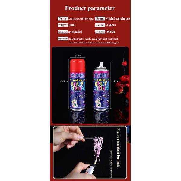 Free Sample Snow Spray Can Cheap Party Spray Celebration Essentials Confetti Paper Shreds