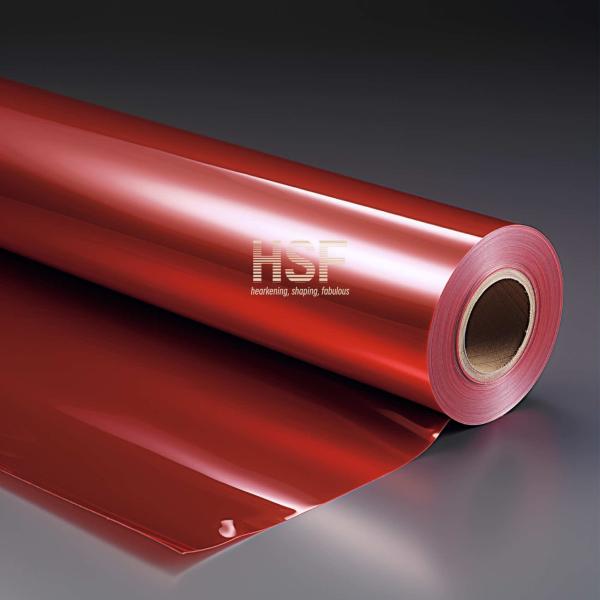75μm Red Translucent Polyethylene Terephthalate Anti Static Film for Electronics and Automotive