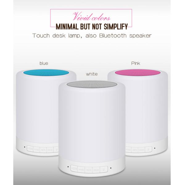 Portable Wireless Bluetooth Speakers , Multifunctional LED Lamp Bluetooth Speaker