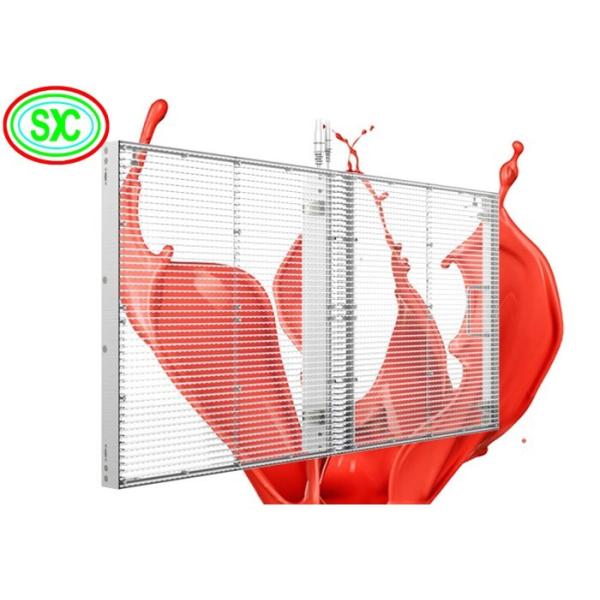 Wafer Chip Transparent LED Screen , Indoor Transparent LED Display