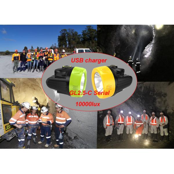 High Brightness Cordless Mining Lights Safety Back Up Msha Approved With USB Charger