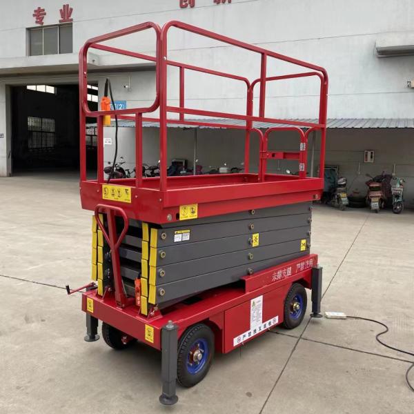 2024 Newest Electric Scissor Lifts manlifter 500kg 8m 10m 12m Hydraulic Aerial Work Platform AC/DC