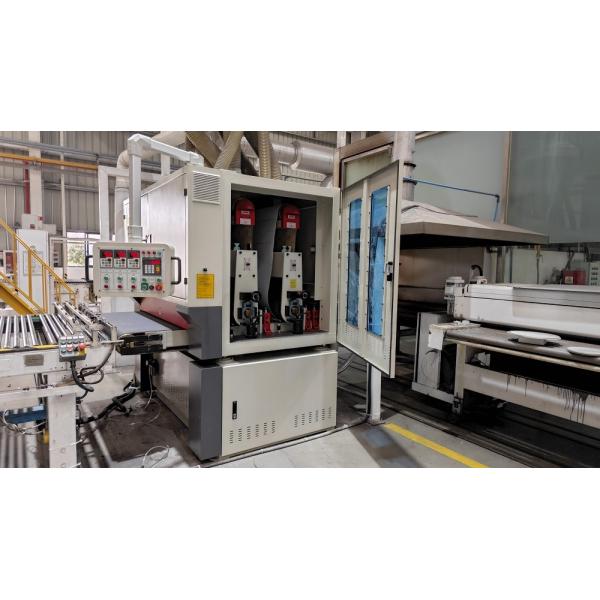 380V 50HZ Edge Rounding Deburring Machine 2 Heads For Sanding / Polishing / Finishing