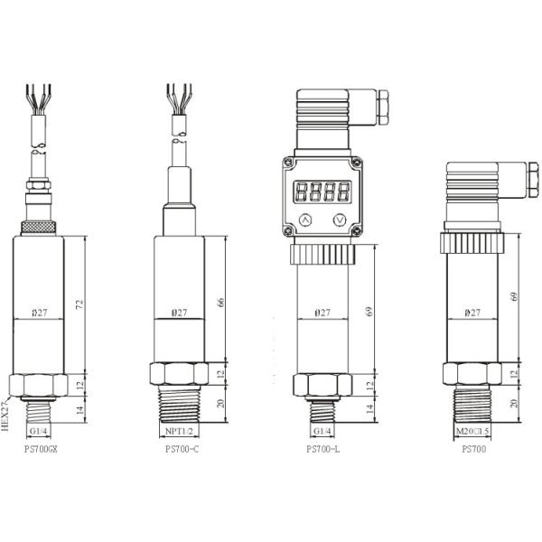 GXPS700 Absolute pressure transmitter