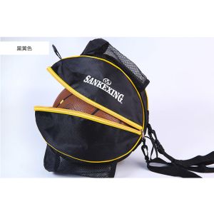 Eco Friendly Durable String Backpack , Black / Yellow Thick Drawstring Backpack