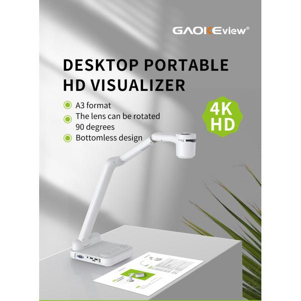 GAOKEview 4k Document Camera Mini Scanner for School for Classroom Visualizer with Good Quality