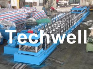 Quality 30KW, 3 Phase 50Hz 2 Wave Beam Roll Forming Machine With 10 - 12m/min Working Speed for sale