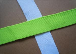 Quality Blue Plain Woven Jacquard Ribbon Elastic , Decorative Trim Ribbon for sale