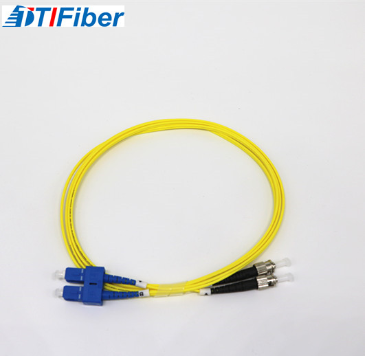 High Stability Fiber Optic Patch Cord SC/UPC 2.0mm LSZH Jacket Yellow Color