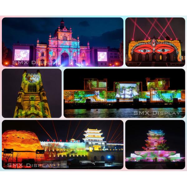 Professional 12000 Lumen Laser Projector 3D Projection Mapping Immersive Displays