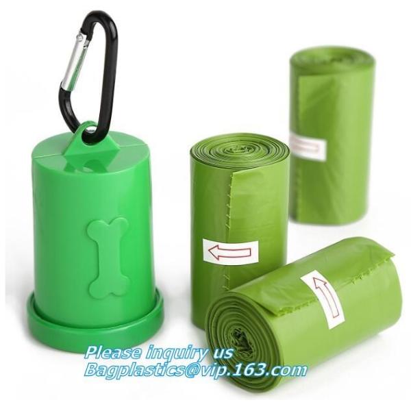 dog poop bag cornstarch compostables, Unscented Environment Friendly Compostable Dog Pet Poop Bags, star seal leak proof