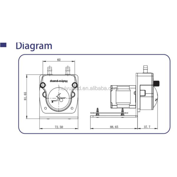 42 Stepper Motor Speed Adjustable Pump Max Flow Rate 170ml/Min