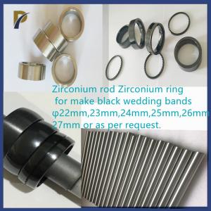 Quality Bright Black Zirconium Wedding Ring / Band High Temperature Oxidation Zirconium Rod for sale