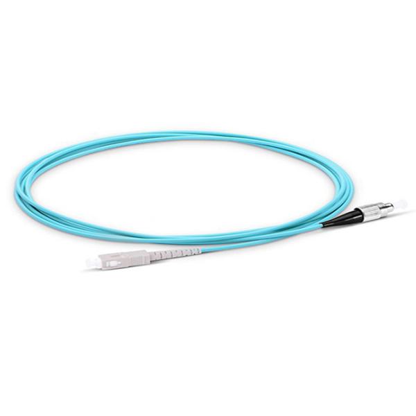 SC / APC Fiber Optic Patch Cables Duplex Single Mode 9 / 125 G657A1 2.0mm Green LSZH CPR certificated Patch cord