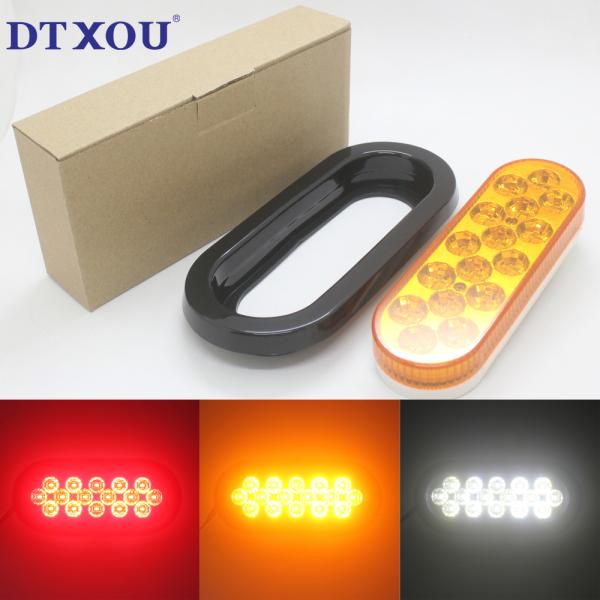 DC12V 24V 6 inch oval led stop turn tail light