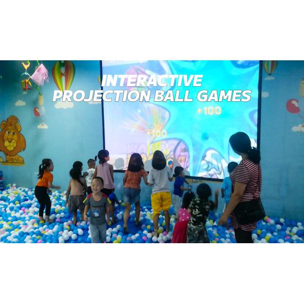 Indoor Playground Interactive Projection Game with 35 Games, 3400 Lumens Brightness and 1024*768 Resolution