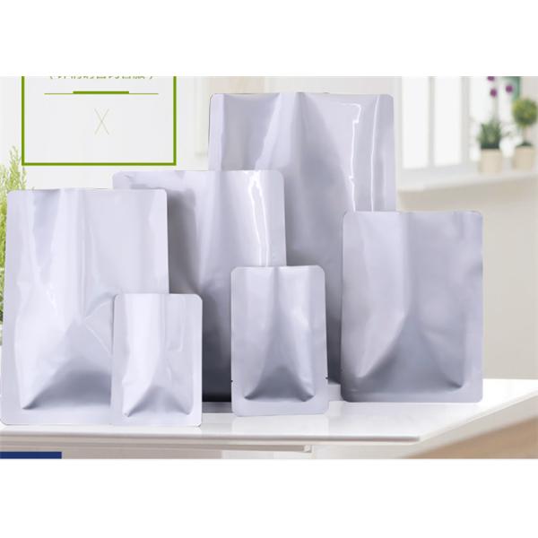 Custom Printed Aluminium Foil Pouches Silver Surface For Electronics Packaging