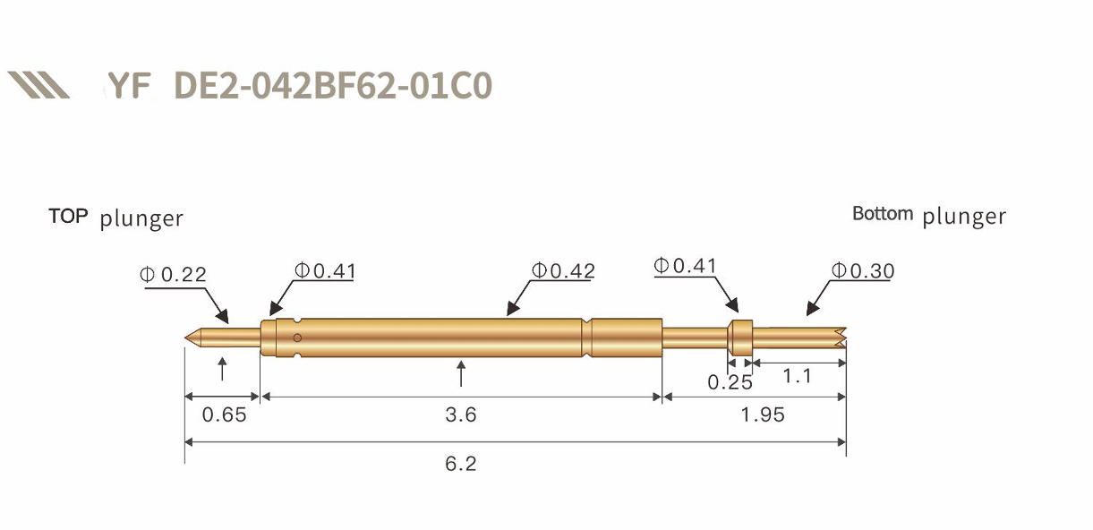 Gold Plated High Durability Spring Test Probe