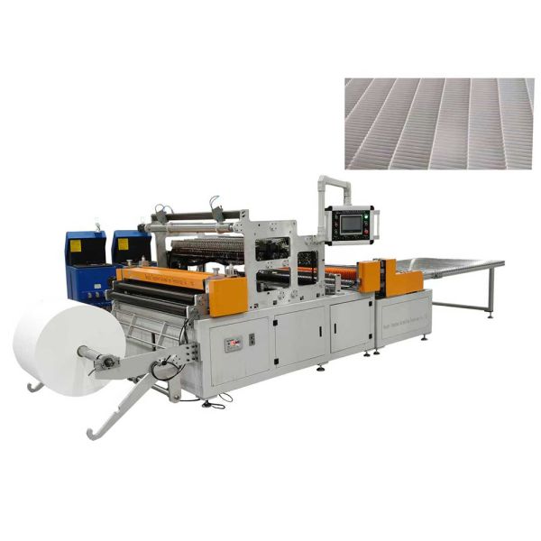 Fully Automatic HEPA Mini Filter Pleating and Gluing Production Line 300mm Folding Height