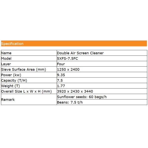 5XFS-7.5FC DOUBLE AIR-SCREEN CLEANER