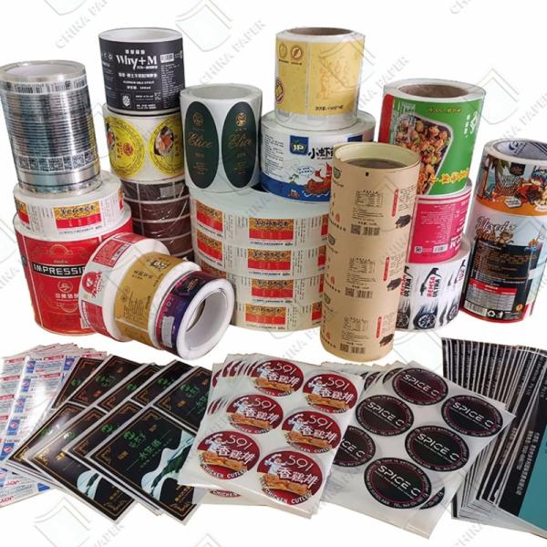 Multi Purpose Self Adhesive Sticker Paper Sheets For Packaging Shipping Custom Size