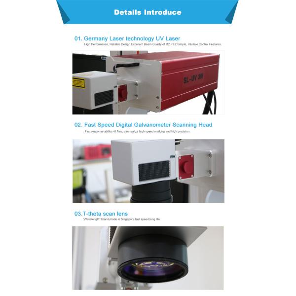 High performance UV 3W 5W Laser code Marking Machine UV Laser Engraving Machine