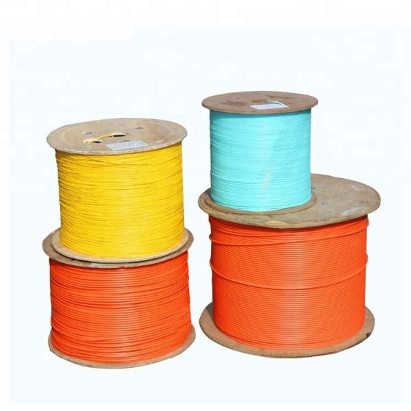 LSZH ruggedized flat 2 core duplex multimode fiber optic cable,with added protective layer making it more rugged