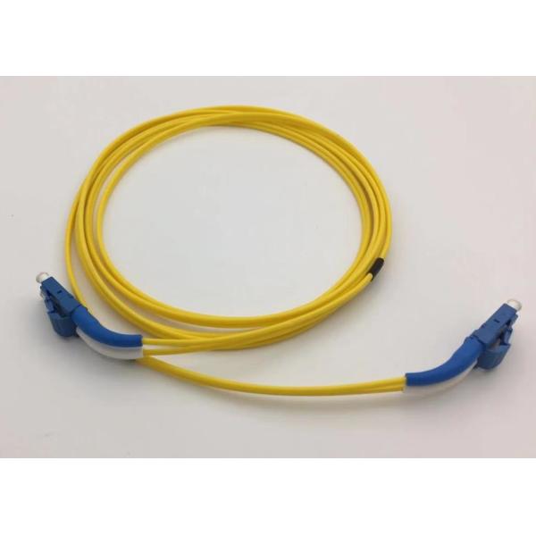 LC SC 45 Degree Angle Boot Fiber Optical Patch Cord Pre - Assembly Connector