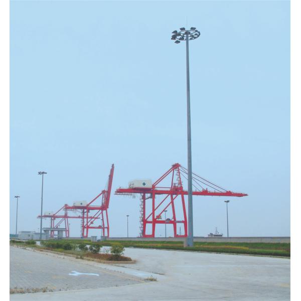 20m Overlap Connected Hot Dip Galvanized High Mast Lighting Pole for Square Lighting