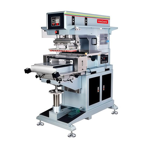 Single color semi automatic pad printing machine for keyboard applications