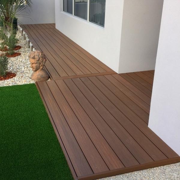 70 X 10 Outdoor Solid Composite Wood Fascia Solid Traditional WPC Skirting Board